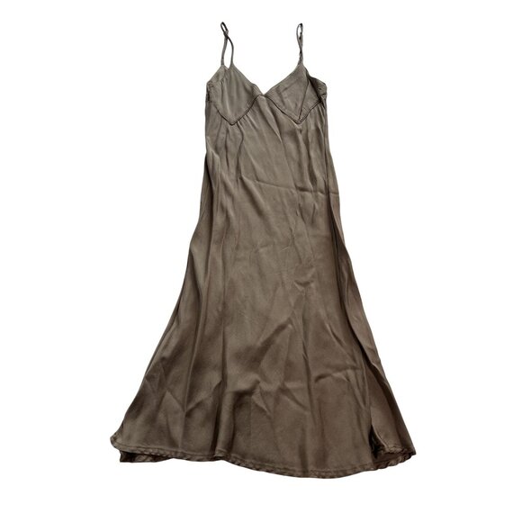 Jeu Illimite Slip Dress in Brown - Picture 1 of 5
